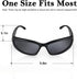 3 Pairs Y2K Wrap Around Sunglasses Trendy Silver Glasses Oval Black Shades Sporty Futuristic Aesthetic for Women Men Rave...